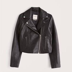 Abercrombie Vegan Leather Moto Jacket S